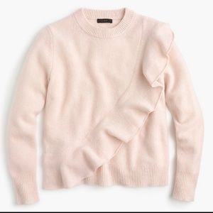 J. Crew Wool Ruffle Sweater